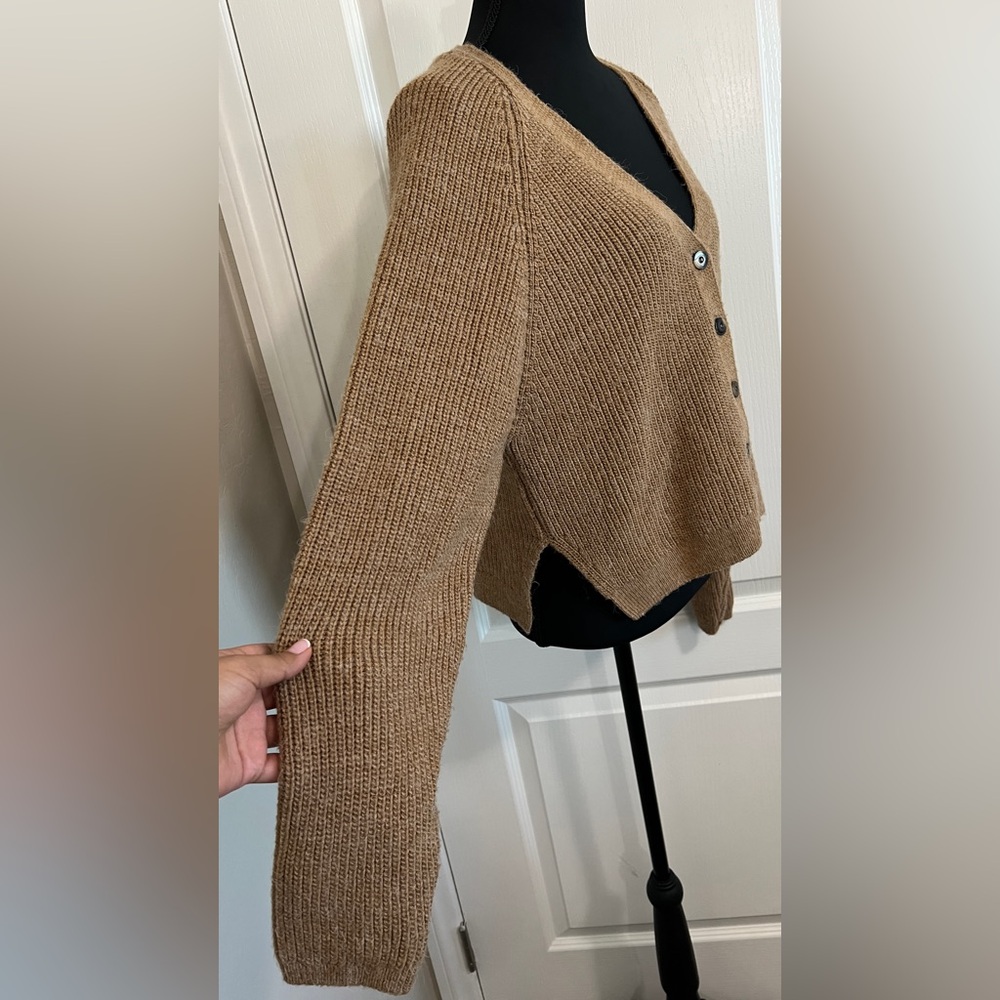 Mango Brown Button-Up Cardigan - Picture 4 of 4